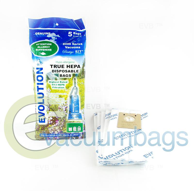 Evolution Style U HEPA Upright Genuine Paper Vacuum Bags 5 Pack 01-2407-06 01-2407-06