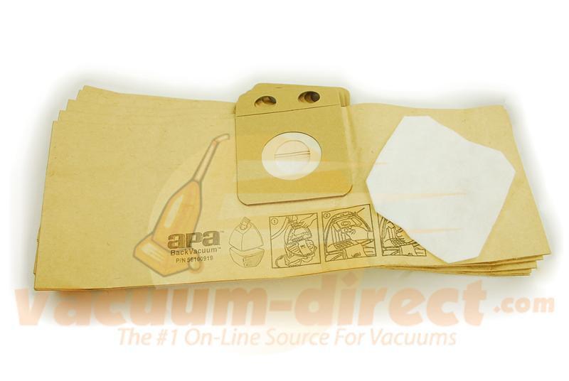 Nilfisk-Advance  BackPack Vacuum Bag & Filter Set by Envirocare 10 bags & 2 filters  ECC105 14-2432-08