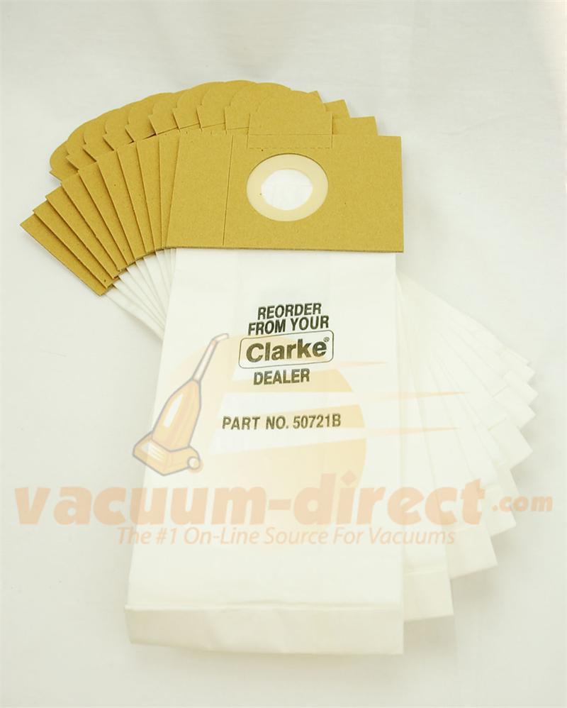 Clarke CombiVac 12 & 14 Upright 50721B Replacement Vacuum Bags 10 Pack 14-2435-05