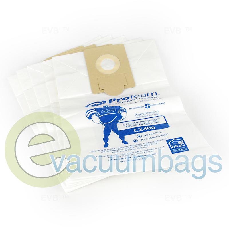ProTeam CX400 Intercept Micro Filter Vacuum Bag 5 Pack 103740 14-2451-04