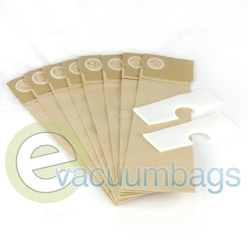 Nobles Ultra Glide Vacuum Bags 8 Pack + 2 Filters ECC352 14-2466-07