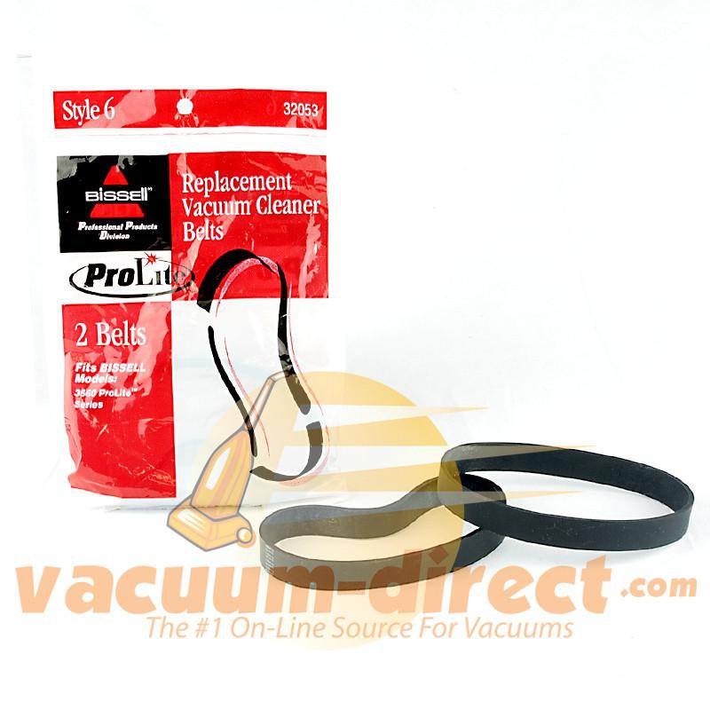 Bissell Genuine 3560 & 3561 ProLite Series Model Style 6 Vacuum Belt 2 pack 19-3103-09