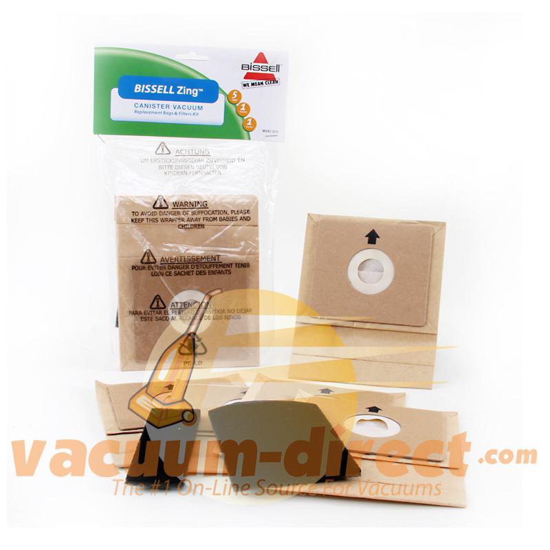 Bissell Zing 22Q3 Accessory Set 5 Bags & 2 Filters 19-2422-05