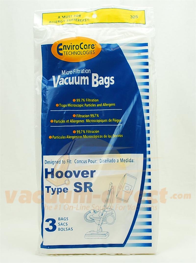 Hoover Type SR Generic Vacuum Bags by EnviroCare 3 Pack  325 40-2446-01