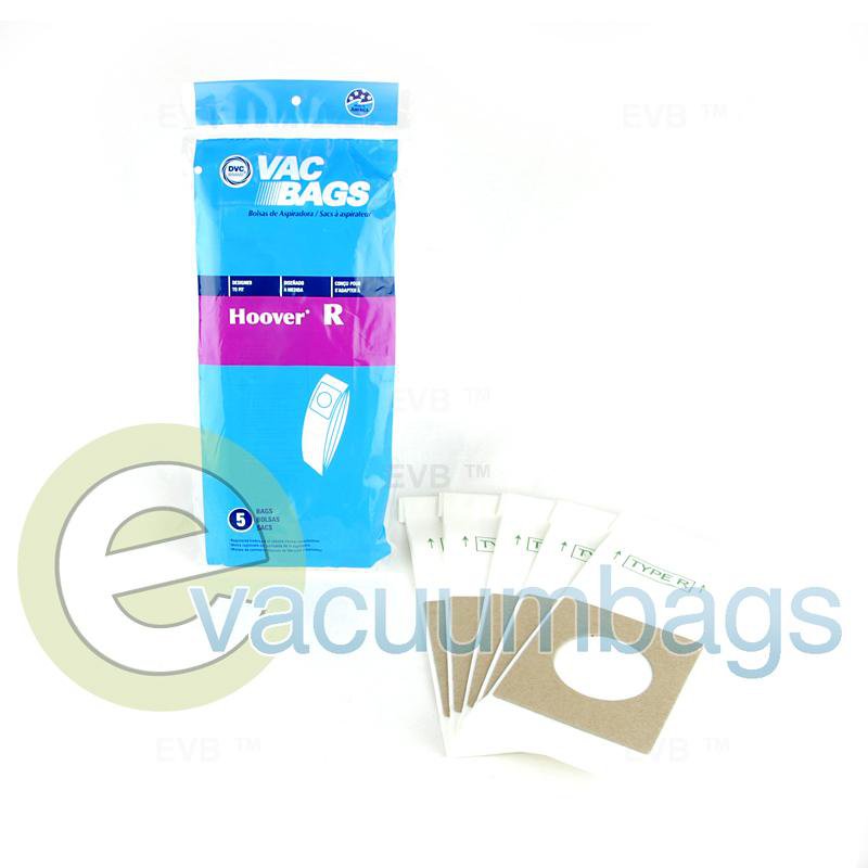 Hoover Style R Canister Paper Vacuum Bags by DVC Generic 5 Pack 427284 40-2437-02