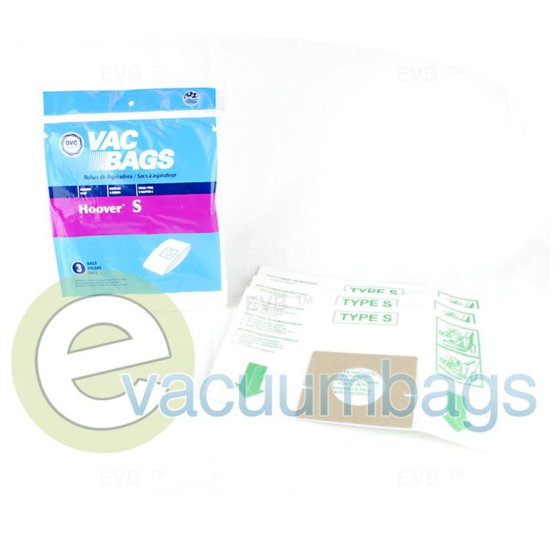 Hoover Type S Canister Paper Vacuum Bags by DVC 3 Pack  428191 40-2439-07
