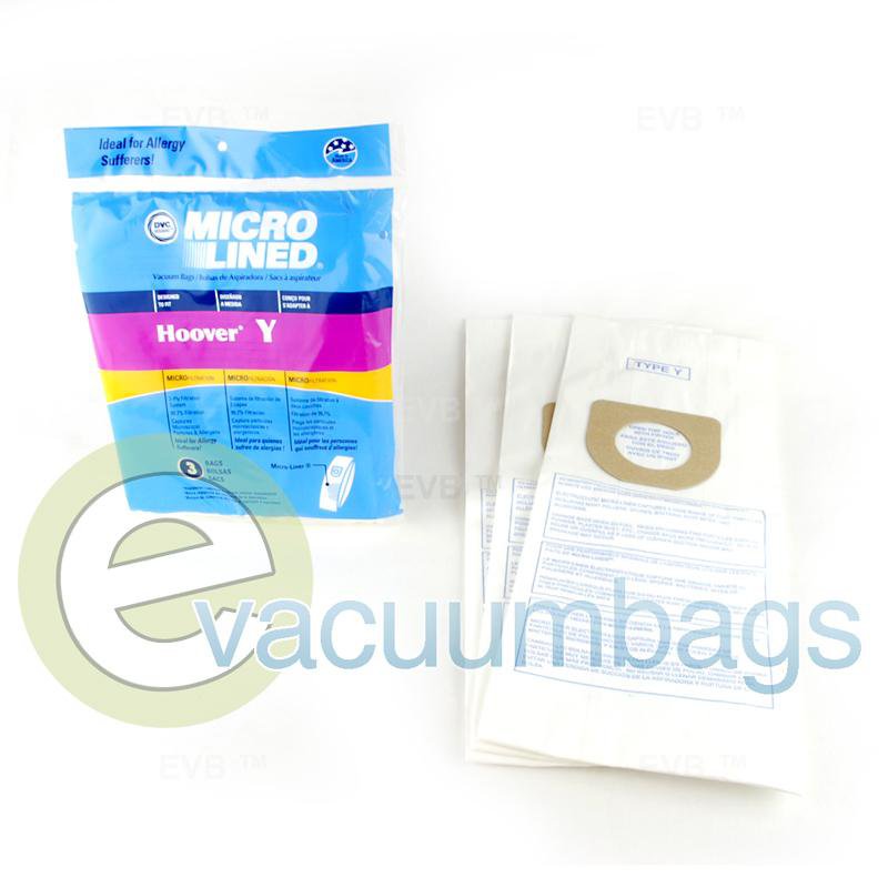 Hoover Style Y Upright Micro-Lined Paper Vacuum Bags by DVC Generic 3 Pack 448184 HR-1495