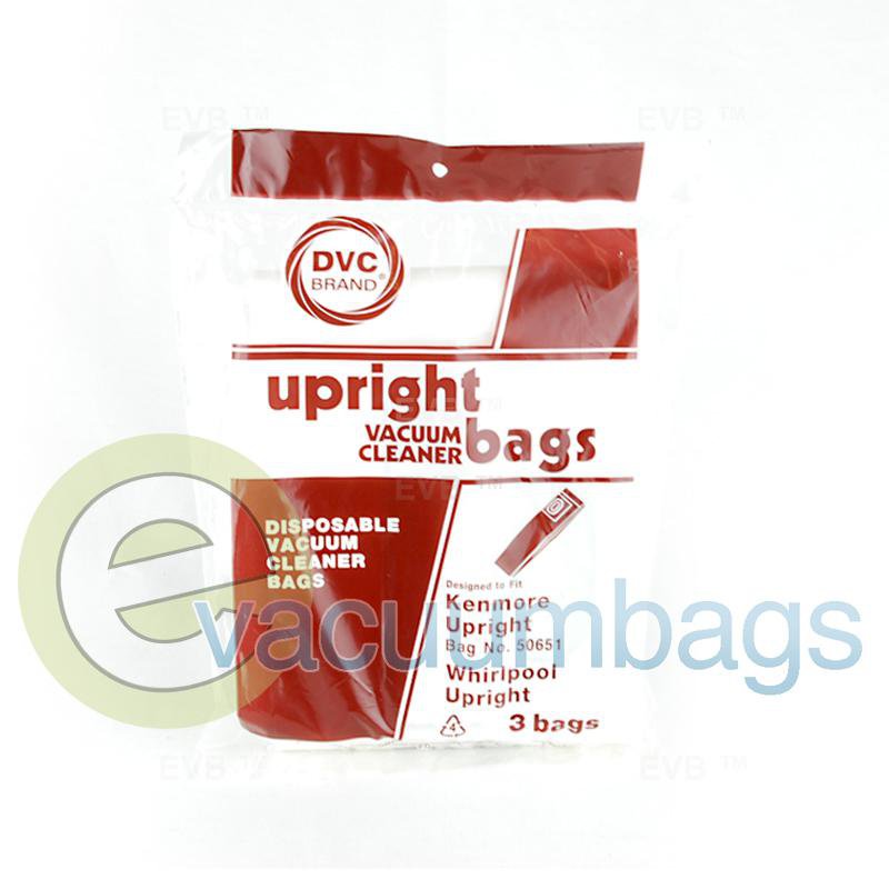 Kenmore Type L 5065 50651 Upright Paper Vacuum Bags by DVC 3 Pack  424412 KER-14655
