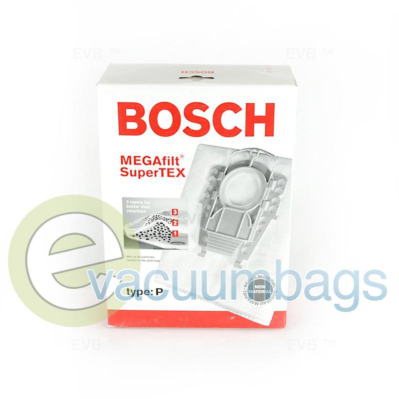 Bosch Type P Genuine Paper Vacuum Bags 5 Pack +1 Filter 462586 BO-14010