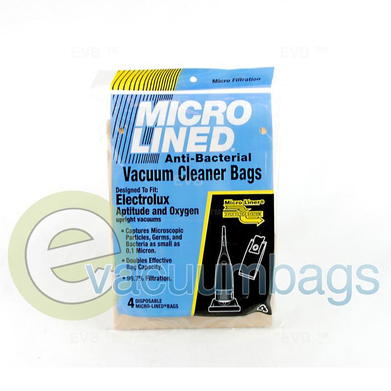 Electrolux Aptitude & Oxygen Upright Micro-Lined Paper Vacuum Bags by DVC 4 Pack 464279 EXR-14435