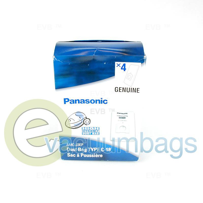 Panasonic Style C-18 Canister Paper Vacuum Bags 4 Pack AMC-J3EP 63-2429-03