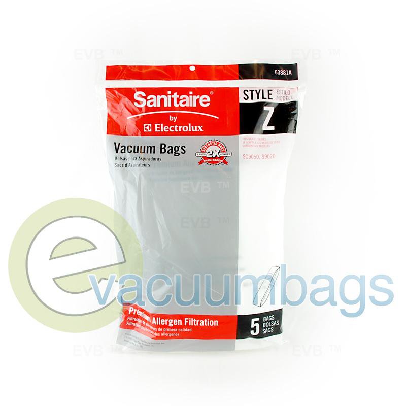 Sanitaire Style Z Upright Synthetic Vacuum Bags by Electrolux 5 Pack 63881A 21-2416-09