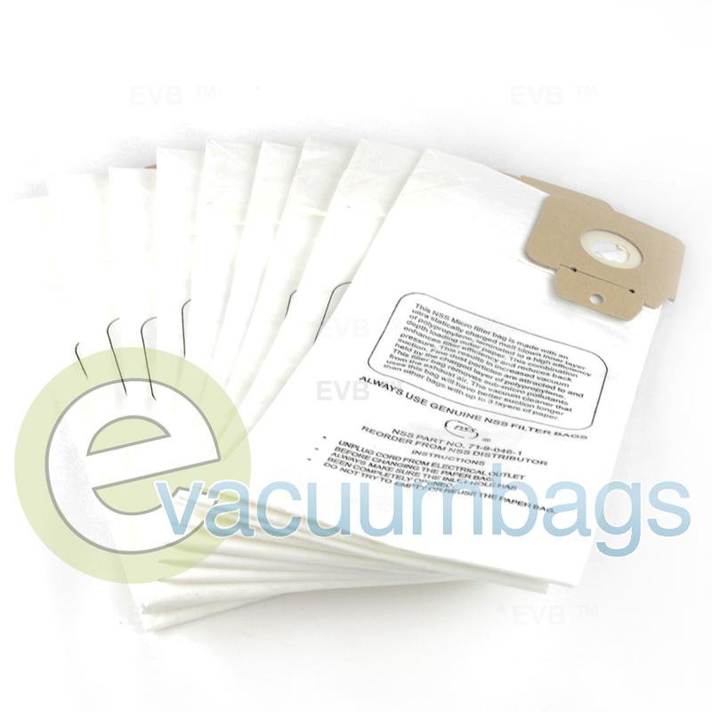 NSS Pacer 112 115 UE Upright Filter Vacuum Bags 10 Pack 7190461 7190461