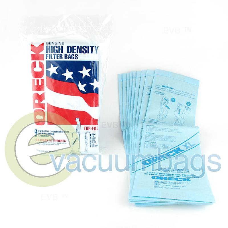 Oreck XL Upright Paper Vacuum Bags 9 Pack 80009DW O-80009DW