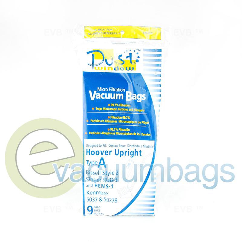 EnviroCare Type A Style 2 SUB-3 Paper Vacuum Bags by EnviroCare 9 Pack 809-9DW 38-2434-07