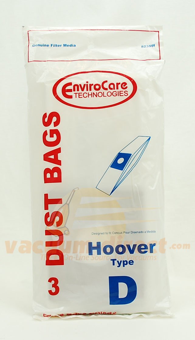 Hoover Type D Generic Dial-A-Matic Vacuum Bags by EnviroCare 3 Pack  823SW HR-1404