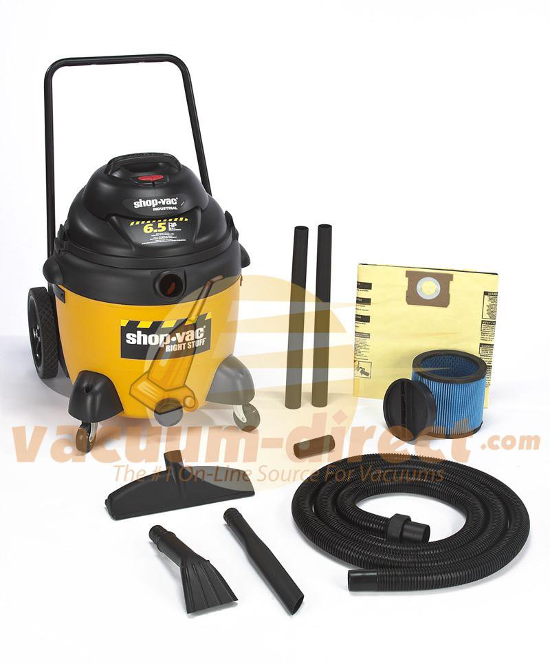 Shop-Vac DC18 Gallon Right Stuff Wet/Dry Vacuum w/ Cart 6.5 Peak HP 9625710