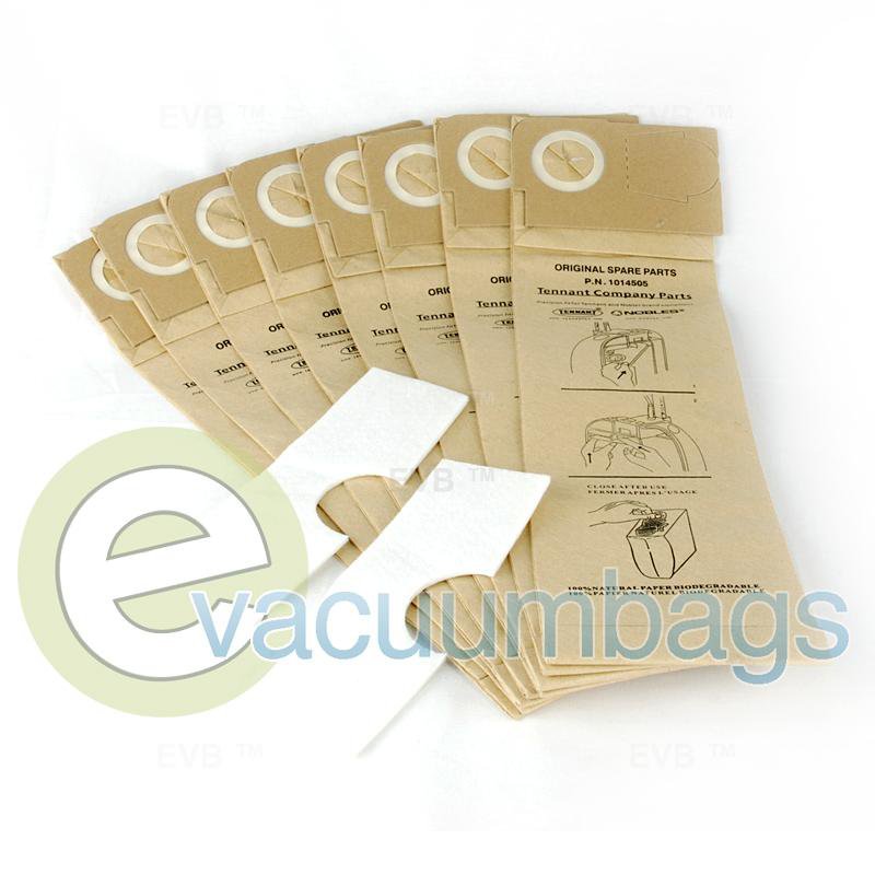 Tennant 3110 and 3120 Model Vacuum Bags 8 Bags + 2 Filters 1014505 TN-1014505