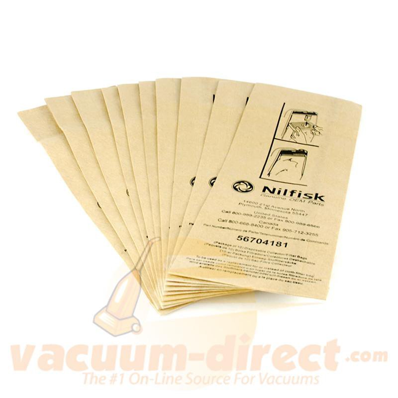 Nilfisk Advance Carpetwin & Kent Duravac Vacuum Bag Pack 10 Pack AD-56703768