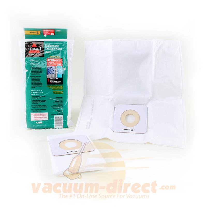 Bissell Style 4 Filtrete Vacuum Bags for Bissell LiftOff 3554 Series and Liftoff Plus 3553 Series 2 pack 19-2408-05