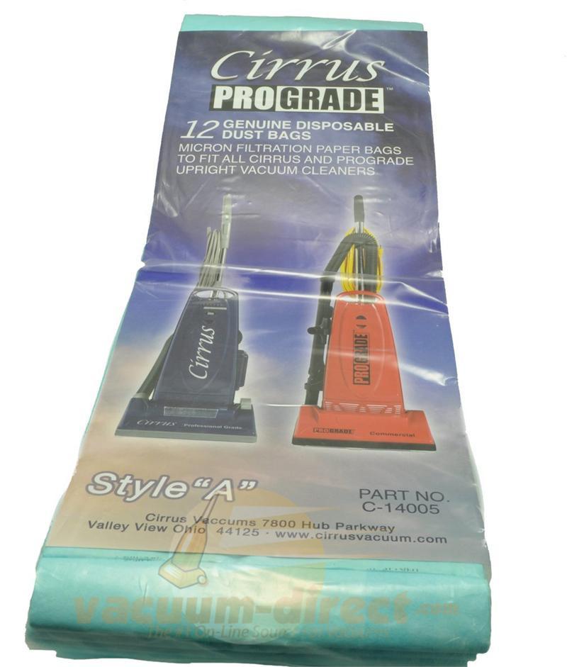 Cirrus ProGrade Style A Micro-Filtration Vacuum Bags 12 Pack C-14005