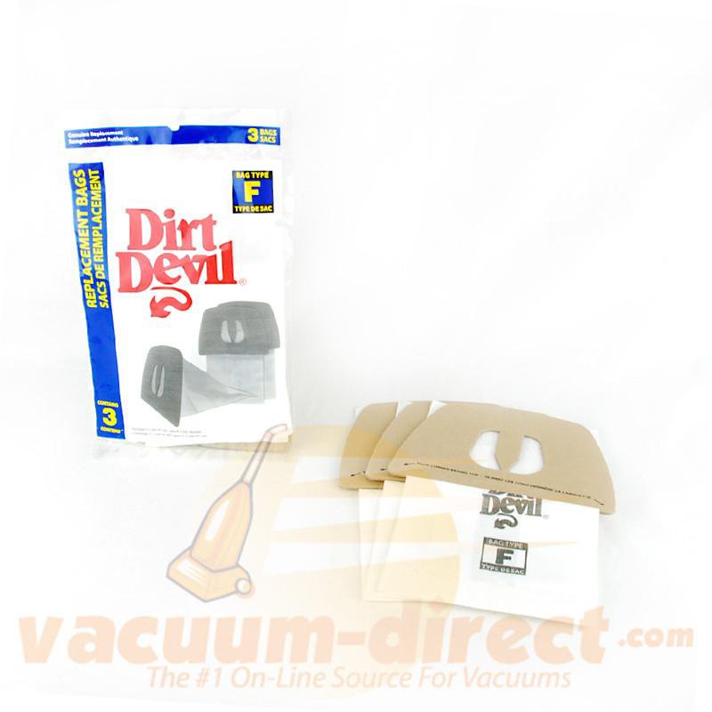Dirt Devil Type F Canister Vacuum Bags 3 Pack 83-2442-04