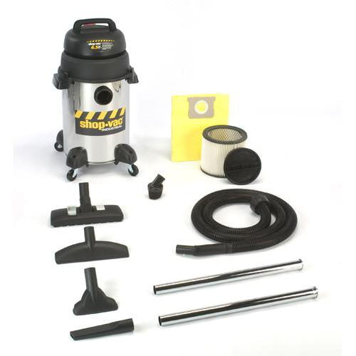 Shop-Vac 6 Gallon Stainless Steel Industrial "Super Quiet" General Purpose Wet/Dry Vacuum 6.5 Peak HP 9252410