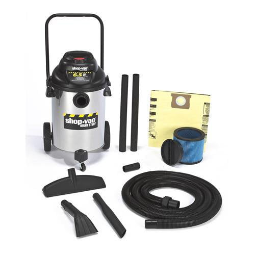 Shop-Vac 10 Gallon Stainless Steel Right Stuff Wet/Dry Vacuum 6.5 Peak HP 9625510