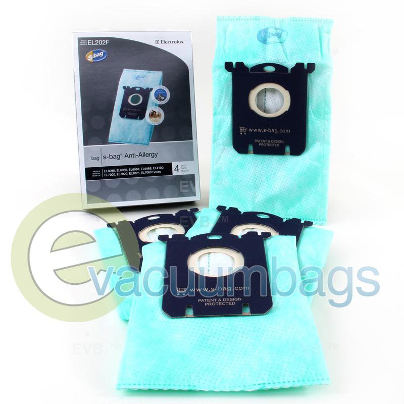 Electrolux Style S Anti-Allergy Synthetic Vacuum Bags 4 Pack EL202F 23-2473-07