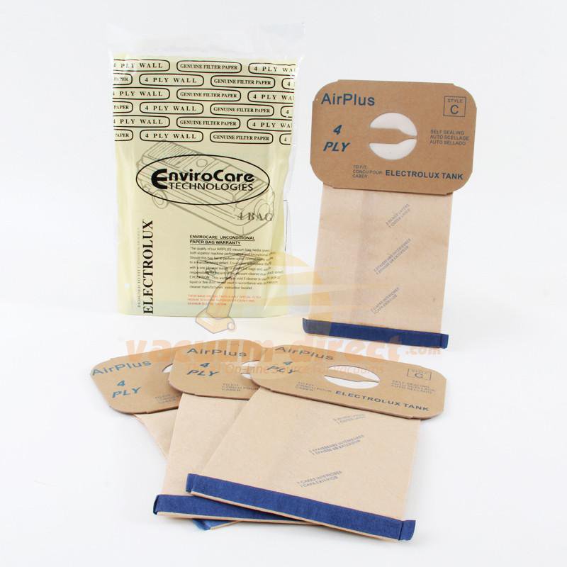 Electrolux Style C 4-Ply Generic Canister Vacuum Bags by EnviroCare 4 Pack 805-4FP 26-2422-06