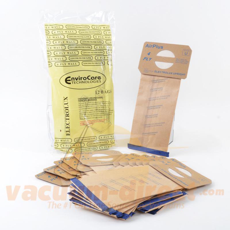 Electrolux Style U 4-Ply Generic Upright Vacuum Bags by Envirocare 12 Pack 138FP 26-2455-07