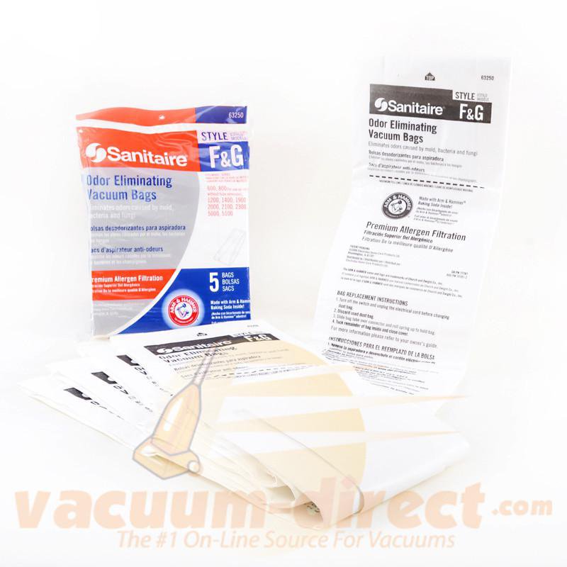 Eureka/Sanitaire F&G Arm & Hammer Odor Eliminating Vacuum Bags 5 Pack 21-2401-08