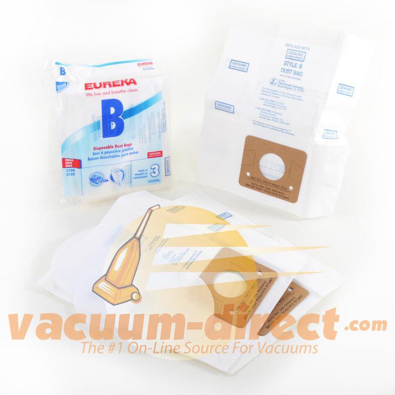 Eureka Style B Powerteam and Canister Vacuum Bags 3 Pack 23-2435-03