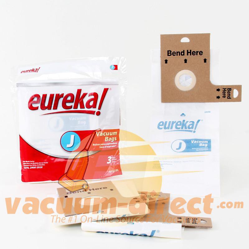 Eureka Type J Upright Vacuum Bags 3 Pack 21-2429-09