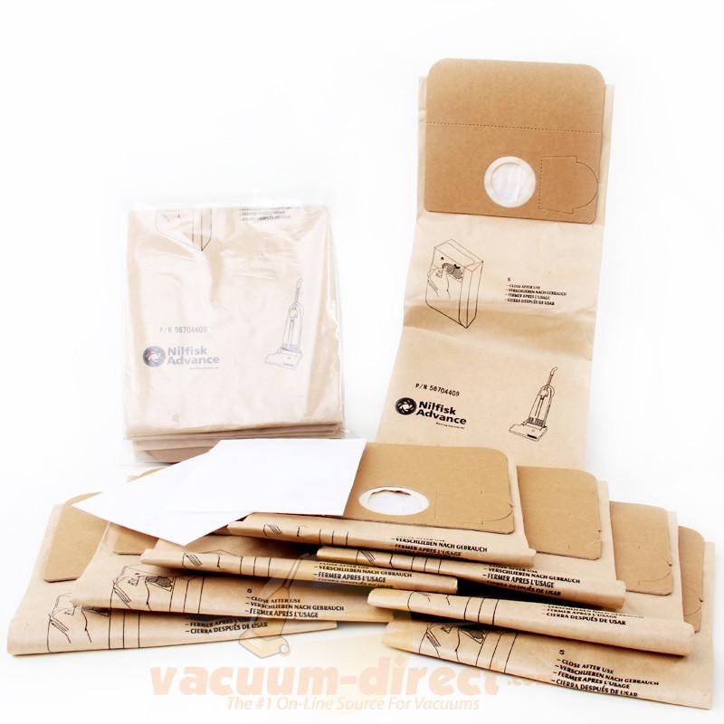 Euroclean Edge 12 & Advance Power 1 Vacuum Bag & Filter Set 8 Bags & 2 Filters 56704409