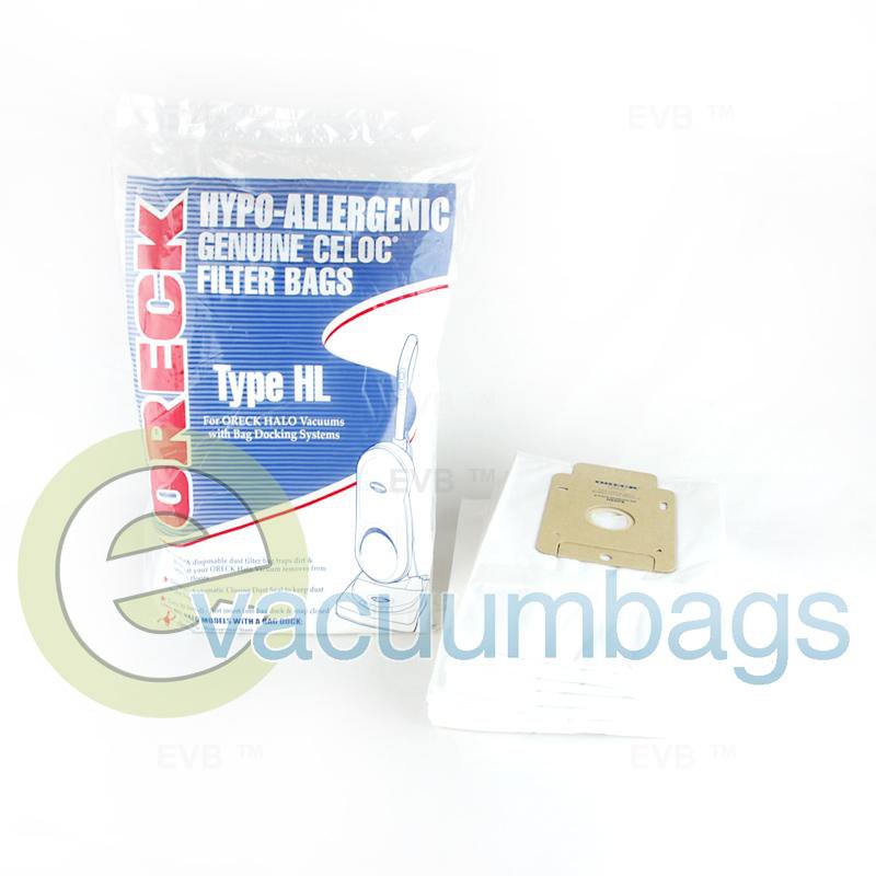 Oreck Type HL Hypo-Allergenic Filter Vacuum Bags 8 Pack H8BPK O-HB8PK