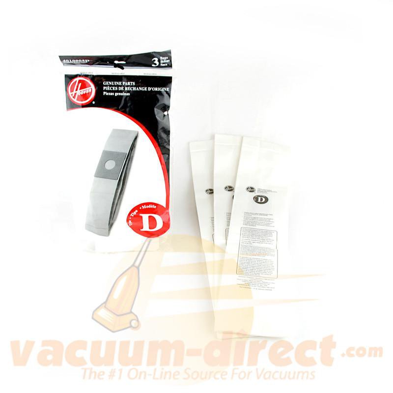 Hoover Type D Bags for Dial-A-Matic series 3 Pack Genuine Hoover Parts 39-2425-01