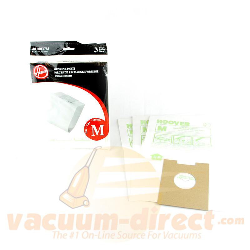 Hoover Type M Canister Vacuum Bags 3 Pack Genuine Hoover Parts 41-2430-05