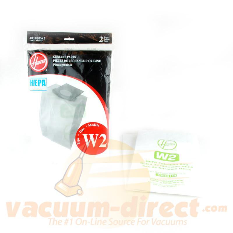 Hoover Type W2 HEPA WindTunnel 2 Vacuum Bags 2 Pack 39-2453-03