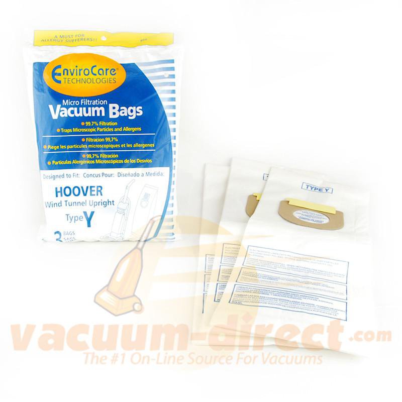 Hoover WindTunnel Type Y EnviroCare Vacuum Bags 3 Pack 856 38-2450-02