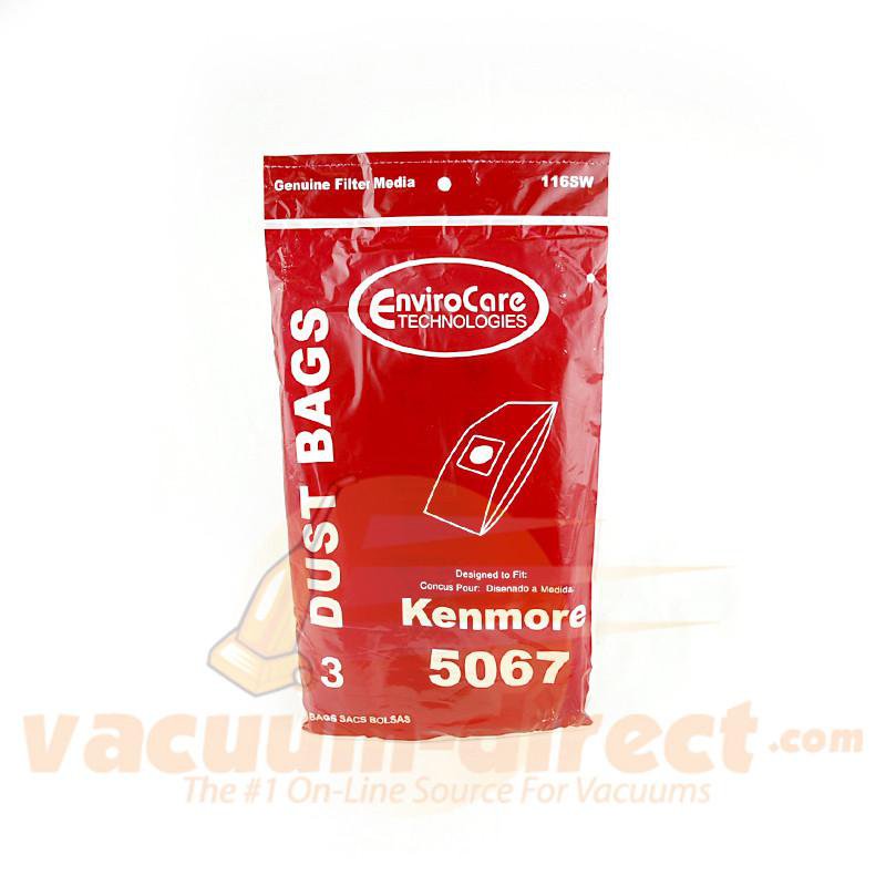 Kenmore 5067 Type X Generic Vacuum Bags by EnviroCare 3 Pack 116SW KER-1426