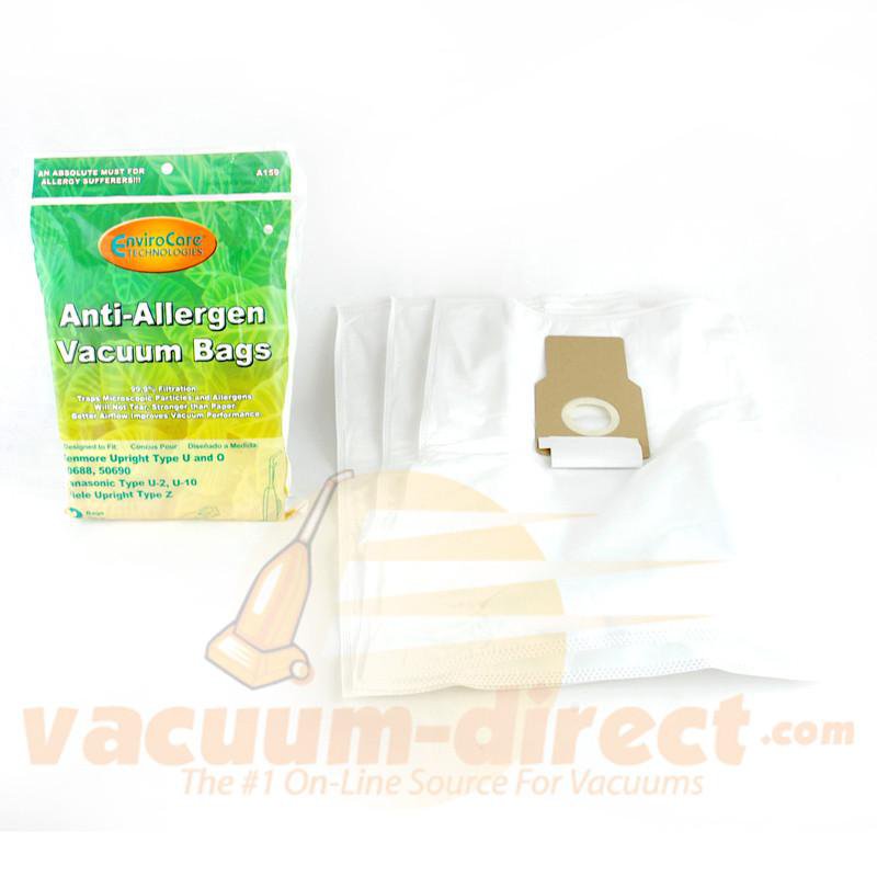 Kenmore Type U and Type O Generic Anti-Allergen Vacuum Bags by EnviroCare 3 Pack A159 46-2456-01