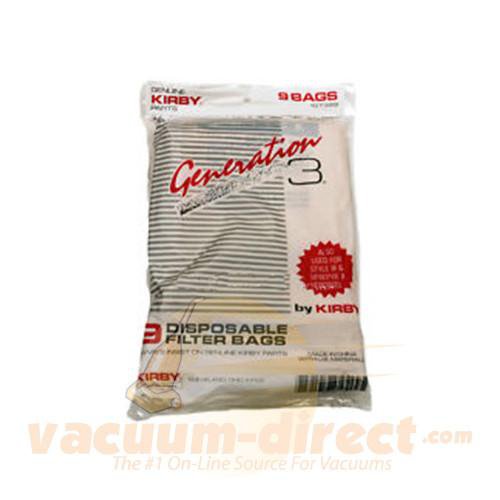 Kirby Generation 3 Upright Disposable Vacuum Bags 9 Pack 49-2428-06