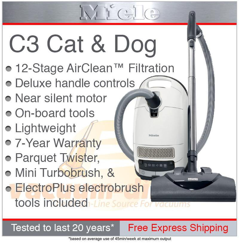 Miele Complete C3 Cat & Dog Canister Vacuum 41GEE034USA