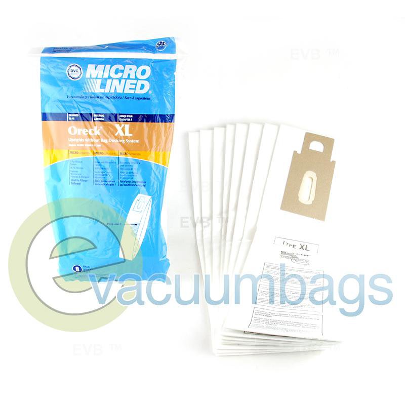 Oreck XL Upright Micro-Lined 2-Ply Paper Vacuum Bags by DVC 8 Pack 471631 OR-1475