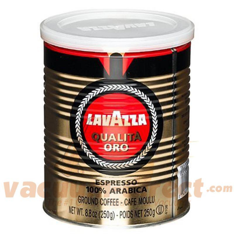 Lavazza Qualita Oro Ground Coffee Can - 8.8oz  Lavazza Qualita Oro Coffee  – Vacuum Direct