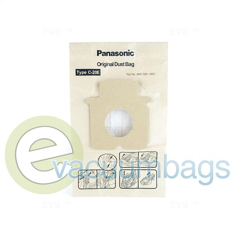 Panasonic Type C17 C20 Canister Paper Vacuum Bag 1 pc. AMC8F96T1000 P-14010