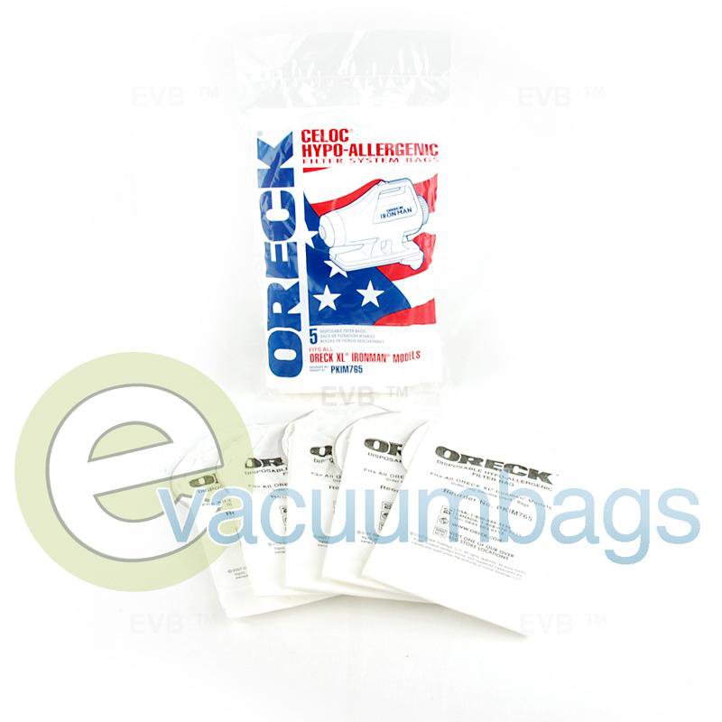 Oreck XL Ironman Canister Paper Vacuum Bags 5 Pack  PKIM765 O-PKIM765