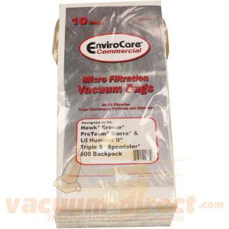 ProTeam Sierra & Lil' Hummer BackPack Generic Vacuum Bags by EnviroCare 10 Pack ECC168 14-2437-03