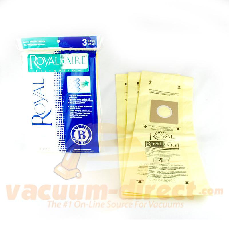 Royal Type B Royal-Aire Micro-Filtration Vacuum Bags 3 Pack 81-2408-05